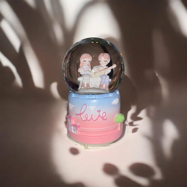 Boulle de neige lumineuse automatique